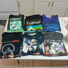 Bulk Lot 48 Graphic Print Shirts Mixed Sizes Graphics Sports Anime Festival #2