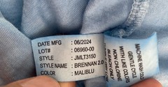 Johnnie-O Men’s Sz Large Brennan 2.0 Long Sleeve T-Shirt Malibu Blue Modal