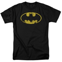 Batman Classic Logo Distressed DC Comics Licensed Adult T-Shirt