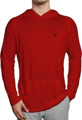 Men’s Hooded Sun Shirt UPF 50+ Long Sleeve Fishing Shirt SPF Rash Guard