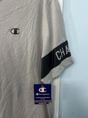 NWT MEN’S double dry GRAY CHAMPION ATHLETIC WEAR T-SHIRT TOP LOGO large