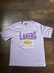 Los Angeles Lakers NBA T-Shirt Mens Large Purple Graphic Official Merchandise