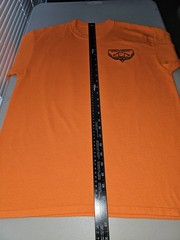 Gregs Cabana 2015 Bike Week South Carolina Large Mens Orange Graphic Logo Tshirt