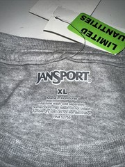 NWT Jansport x Bates College Bobcats Women’s XL Gray Cotton Blend T-shirt