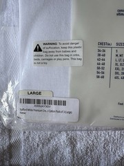 Stafford Premium Crews. 100% Heavyweight Cotton. Men’s Large. Pack Of 4