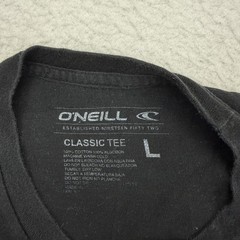 ONeill Shirt Mens Large L Black Red Classic Tee Short Sleeve Beach Outdoor