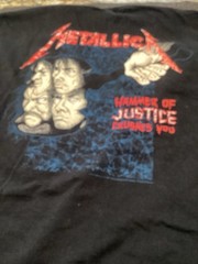 Metallica Damaged Justices T Shirt Men’s 2 Xl hammer Of justice Skull Harvest
