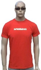 De Puta Madre 69 Scarface is my Personal Pusher Red Foil Clubwear T-Shirt L XL