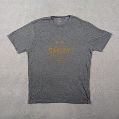 Oakley Military Tank Graphic Shirt Gray Mens XL Hydrolix Wicking Software Y2K