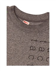 Diadora Mens Graphic T-Shirt Top Large Grey Flecked Cotton BK02