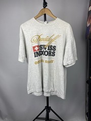 2001 Davidoff Swiss Indoors Hanes Gray T Shirt Mens Xl Sz Unique