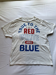 True to the red white and blue Mens tee shirt Size XL 46/48