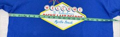 Dick’s Last Resort Myrtle Beach Blue 100% Cotton Souvenir T-Shirt Mens Sz L
