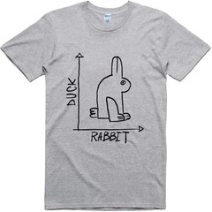 Funny Rabbit Duck Shirt, Novelty Graphic Cotton Tee