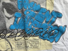 Travis Scott T-Shirt Sz Manifest Rap Fragment Collab Cactus Jack-pit stains