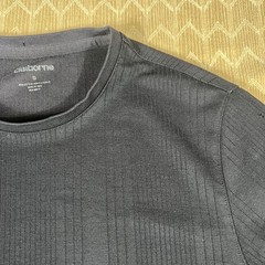CLAIBORNE mens black shirt minimalist small clubbing basic tee S dadcore date