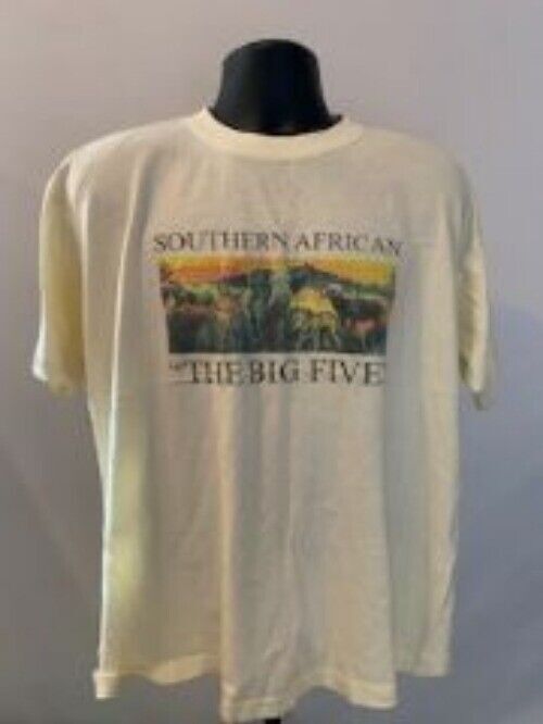 Southern Africa T-Shirt The Big Five Lion Tiger Rhino Elephant XL Safari ST12