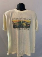 Southern Africa T-Shirt The Big Five Lion Tiger Rhino Elephant XL Safari ST12