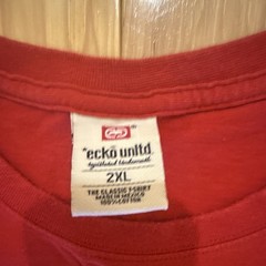 Ecko Unltd. The Classic Men’s 2XL Red Cotton Graphic Logo Crew Neck Tee