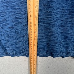 J.Crew Mens Size Medium Indigo Blue Slub Cotton Pocket T Shirt 100% Cotton