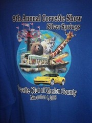 Corvette Show Silver Springs Fl blue 2 Button 3XL casual shirt 2006