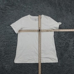 Market & Spruce Shirt Mens S White Crew Neck Tagless 100% Organic Cotton NWT