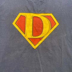 Discovery Channel Superdad T Shirt Large L Mens Blue Vintage Funny Graphic Tee