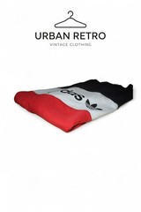 Adidas Originals Vintage Colorblock T-Shirt Black White Red – Size L – Urban