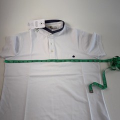 White by Nature Men 100% Cotton Short Sleeve High Neck T-Shirt White Size M NWT