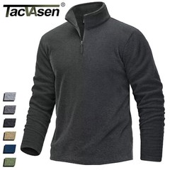 Mens Quarter Zip Sweatshirt Long Sleeve Pullover 1/4 Zip Winter Fleece Lined Top