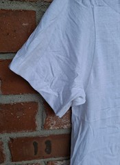 Hanes V Neck Blank T Shirt Vtg 70s Cotton Undershirt UNWORN S 34-36