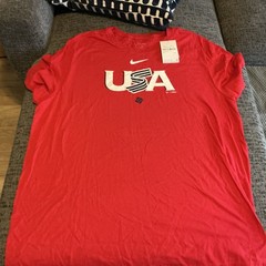 Nike USA World Baseball Classic Wordmark T-Shirt Size Medium