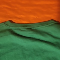 Holiday Time Green Cotton Crew Neck Short Sleeve Santa Claus Men’s T-Shirt 2XL