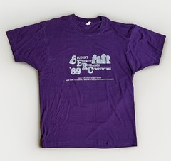 Screen Stars Large Purple Single Stitch Graphic Print Student Energy Research