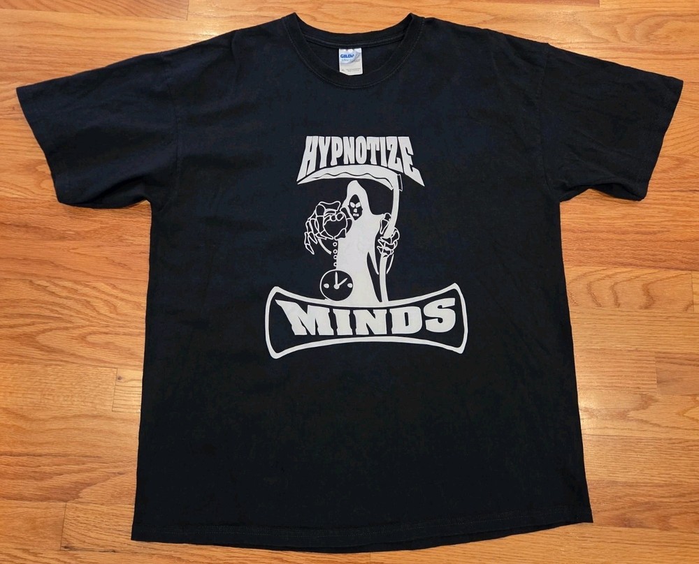 Hypnotize Minds Shirt XL Used Three 6 Mafia DJ Paul Juicy J HCP Hip Hop Rap Y2K