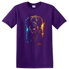 Dog Art Portrait T Shirt Colorful Dog Design Animal Lover Tee
