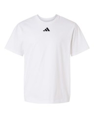 Adidas Mens S-4XL Fresh Logo T-Shirt 100% Cotton Crewneck Tee Short Sleeve Shirt
