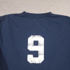 American Eagle Outfitters Shirt Mens Large Blue Eagle Football 9 Tee Long Sleeve