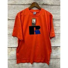 Russell Tee Shirt Mens Size XL Cherry Tomato Slim Fit Felt Logo T-Shirt New