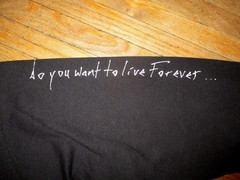 VAMPIRE RABBITS T SHIRT Do You Want To Live Forever Long Sleeve LARGE