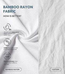 DAVID ARCHY Mens Moisture Wicking Bamboo Rayon Crewneck Undershirt (5 Pack)