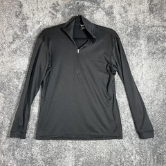 Patagonia Shirt Mens S Black Capilene Mock Neck 1/2 Zip Quick Dry Lightweight