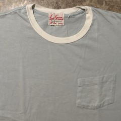 Levi’s Vintage Clothing Shirt Mens Medium Blue Ringer LVC 50’s Sportswear Baby T