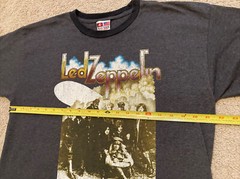 Led Zeppelin 2004 Myth Gem License Rock Band Graphic Black Men’s T Shirt Size L