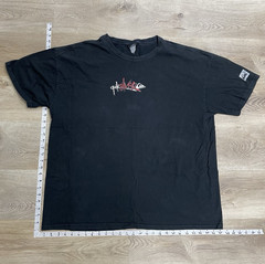 Quiksilver Men’s Black California Graphic Logo Crew Neck Tee 2XL Double-Sided