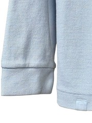 Lululemon Men’s Heavyweight Waffle Knit Long Sleeve Thermal Shirt Blue Linen M