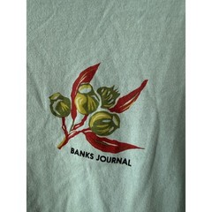 Banks Journal Mens Organic Cotton Graphic T-Shirt Seafoam Green Size Medium