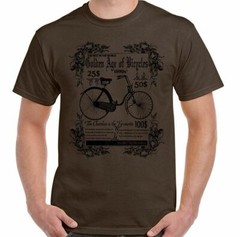 THE Golden Age Of Bicycles Mens Funny Cycling T-Shirt Bike Cycle MTB Road Racer