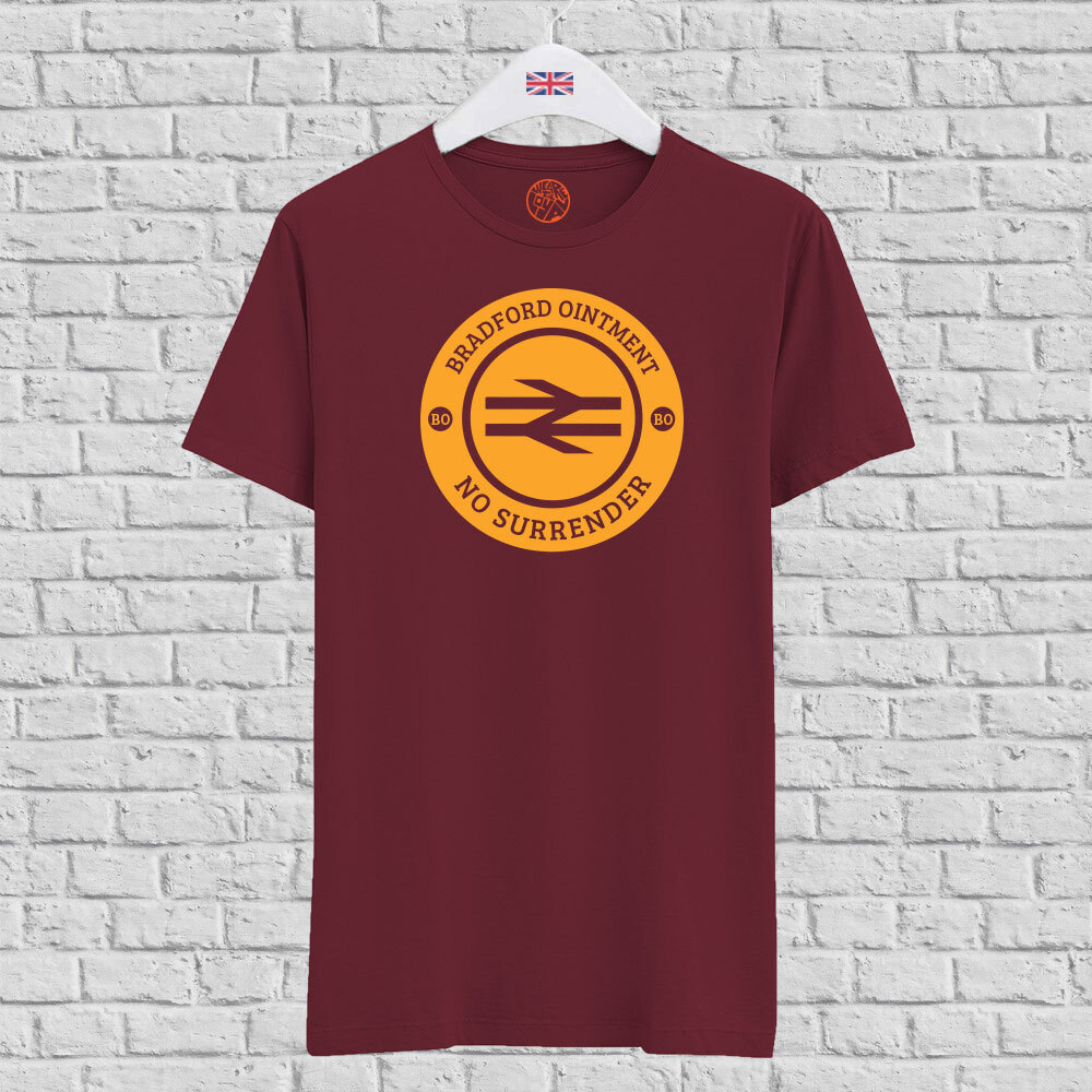 Bradford Ointment Burgundy Organic Cotton T-shirt for fans of Bradford City Gift