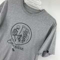 Emerica Skate T Shirt Gray Reaper Money Bag Graphic Logo Grey Mens Size L Large